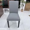 Ghế Bàn Ăn Da Xám Tựa Lưng Cao 99%