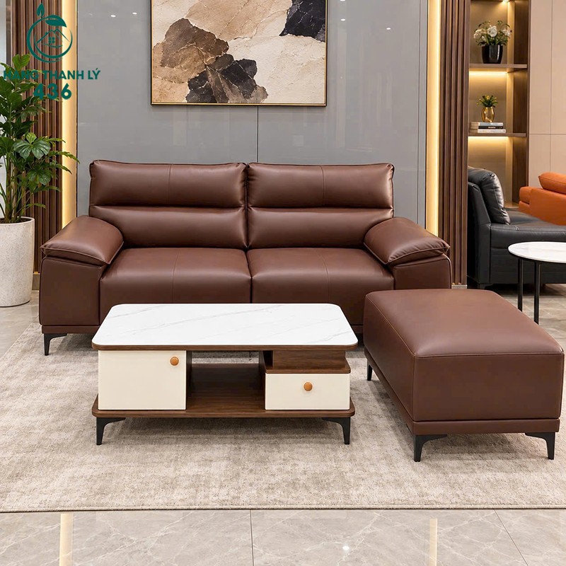 Ghế Sofa Bọc Da Màu Kem Kèm Đôn Rời Mới 99% (Nhiều Mẫu) ghe-sofa-boc-da-mau-kem-kem-don-roi-moi-99-nhieu-mau-1 Ghế Sofa Bọc Da Màu Kem Kèm Đôn Rời Mới 99% (Nhiều Mẫu)
