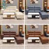 Ghế Sofa Bọc Da Màu Kem Kèm Đôn Rời Mới 99% (Nhiều Mẫu)
