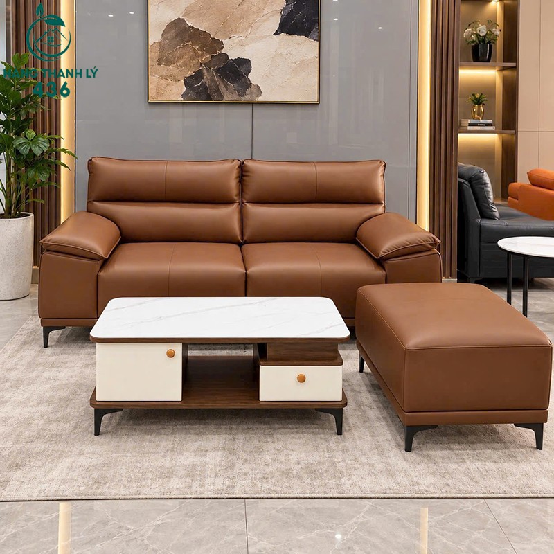 Ghế Sofa Bọc Da Màu Kem Kèm Đôn Rời Mới 99% (Nhiều Mẫu) ghe-sofa-boc-da-mau-kem-kem-don-roi-moi-99-nhieu-mau-2 Ghế Sofa Bọc Da Màu Kem Kèm Đôn Rời Mới 99% (Nhiều Mẫu)