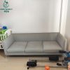 Ghế Sofa Cũ Bọc Da Màu Xám Thanh Lịch 2m25