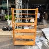 Kệ Sách Cũ Gỗ Màu Vân Gỗ Sáng Có 5 Ngăn