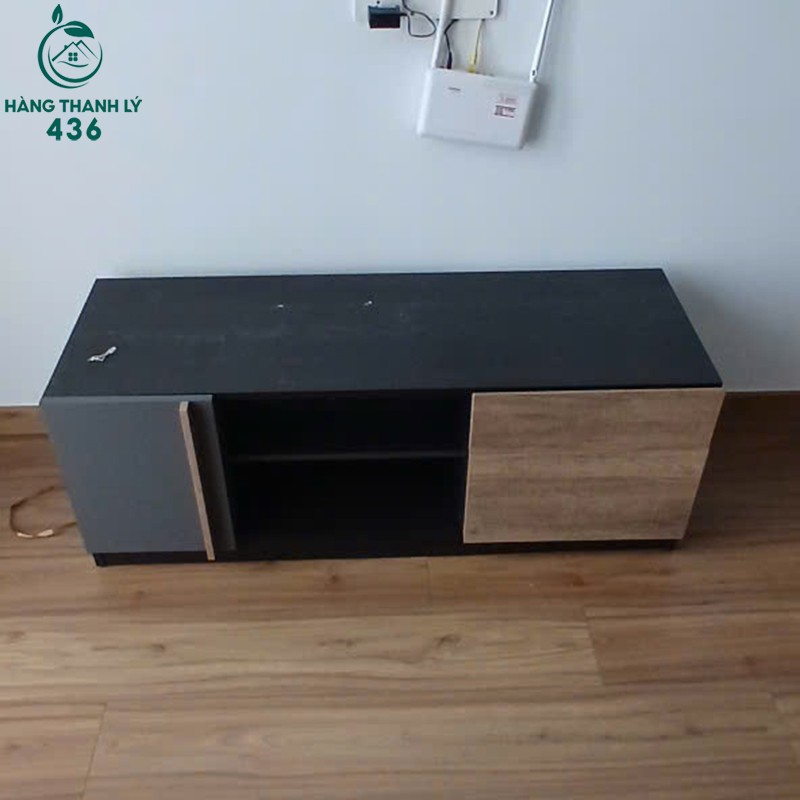 Kệ Tivi Cũ Màu Đen Phối Gỗ Đẹp 1m2 ke-tivi-cu-mau-den-phoi-go-dep-1m2 Kệ Tivi Cũ Màu Đen Phối Gỗ Đẹp 1m2