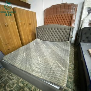 Nệm Ép Cũ 1m9 Màu Xám 5 Phân