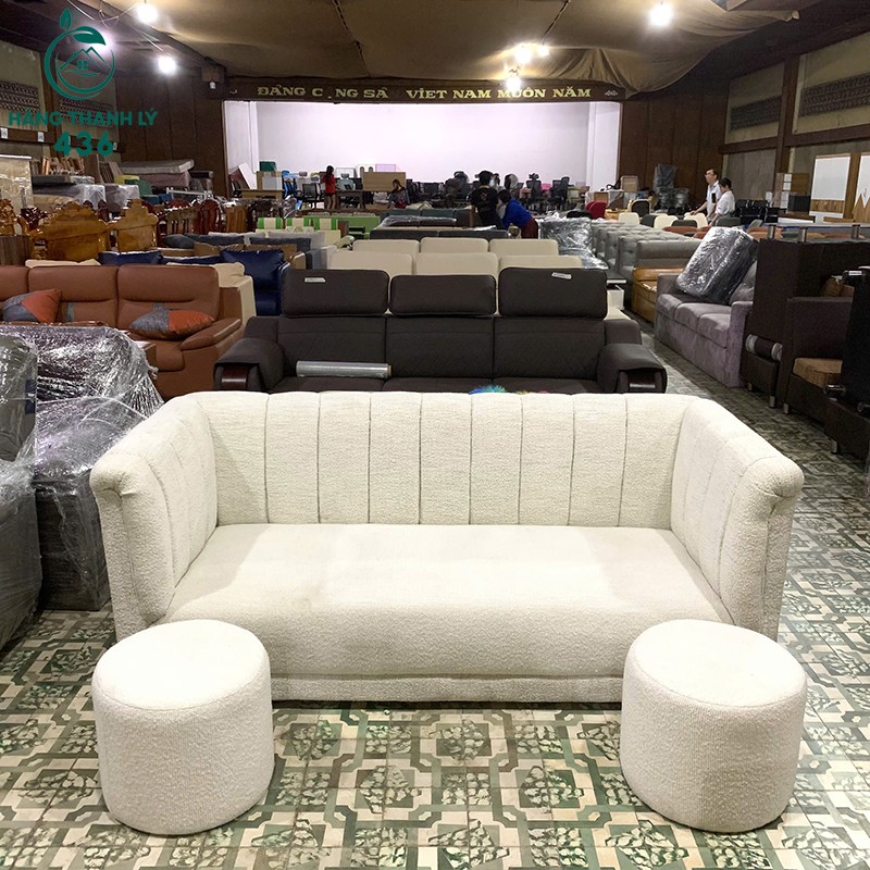 Sofa Băng Bọc Vải Màu Trắng Kem 1m9 Mới 99% sofa-bang-boc-vai-mau-trang-kem-moi-99-2 Sofa Băng Bọc Vải Màu Trắng Kem 1m9 Mới 99%