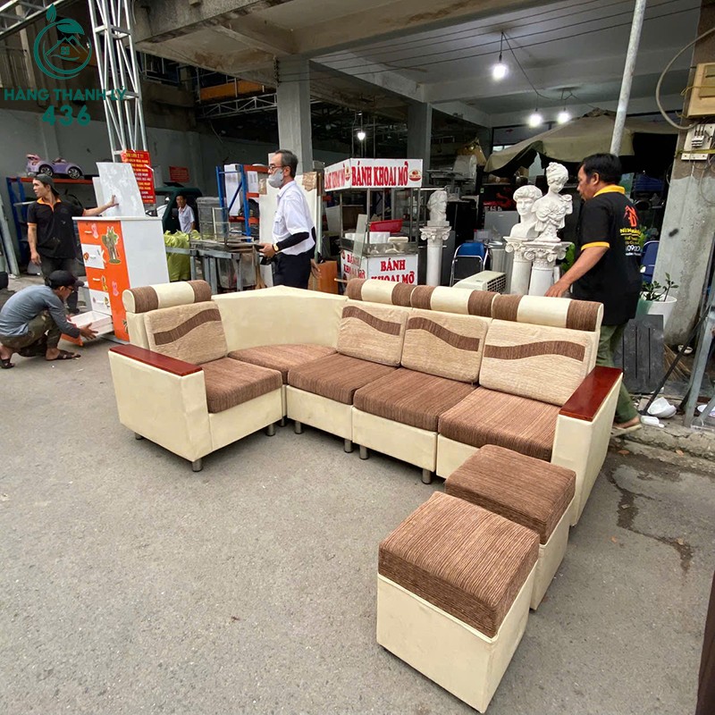 Sofa Chữ L Cũ Màu Nâu Kem Kèm Đôn Rời sofa-chu-l-cu-mau-nau-kem-kem-don-roi-3 Sofa Chữ L Cũ Màu Nâu Kem Kèm Đôn Rời