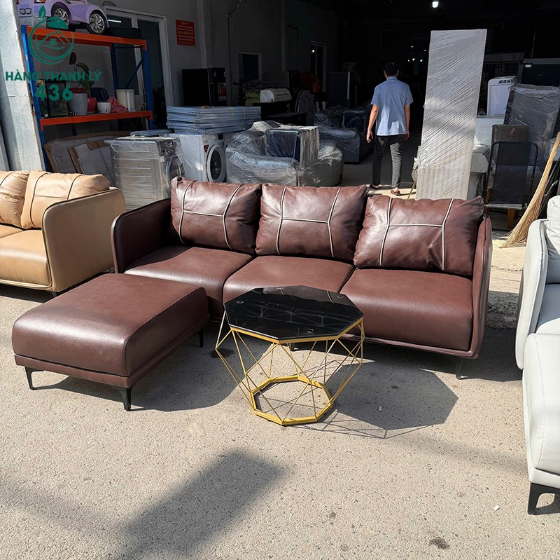 sofa-goc-boc-da-co-3-goi-tua-lung-moi-99-nhieu-mau-3 Sofa Góc L Bọc Da Có 3 Gối Tựa Lưng Mới 99% (Nhiều Mẫu)  