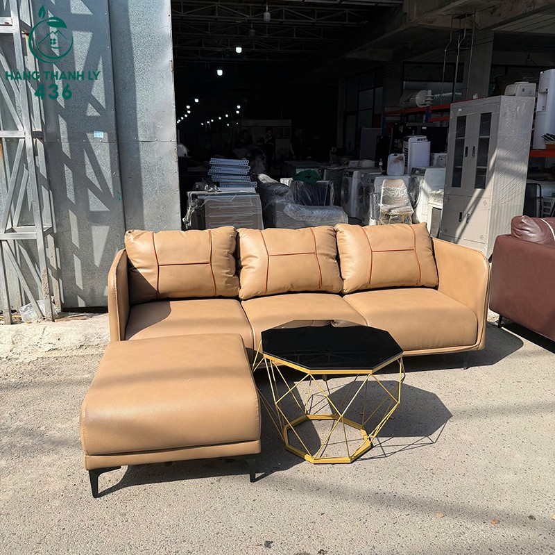 sofa-goc-boc-da-co-3-goi-tua-lung-moi-99-nhieu-mau-4 Sofa Góc L Bọc Da Có 3 Gối Tựa Lưng Mới 99% (Nhiều Mẫu)  