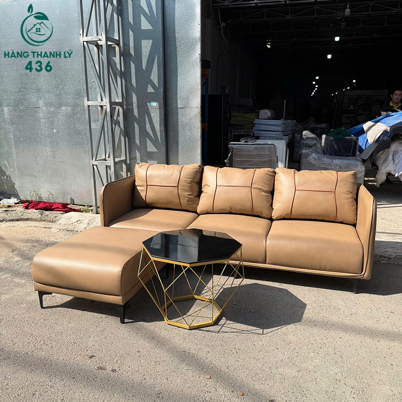 sofa-goc-boc-da-co-3-goi-tua-lung-moi-99-nhieu-mau-5 Sofa Góc L Bọc Da Có 3 Gối Tựa Lưng Mới 99% (Nhiều Mẫu)  