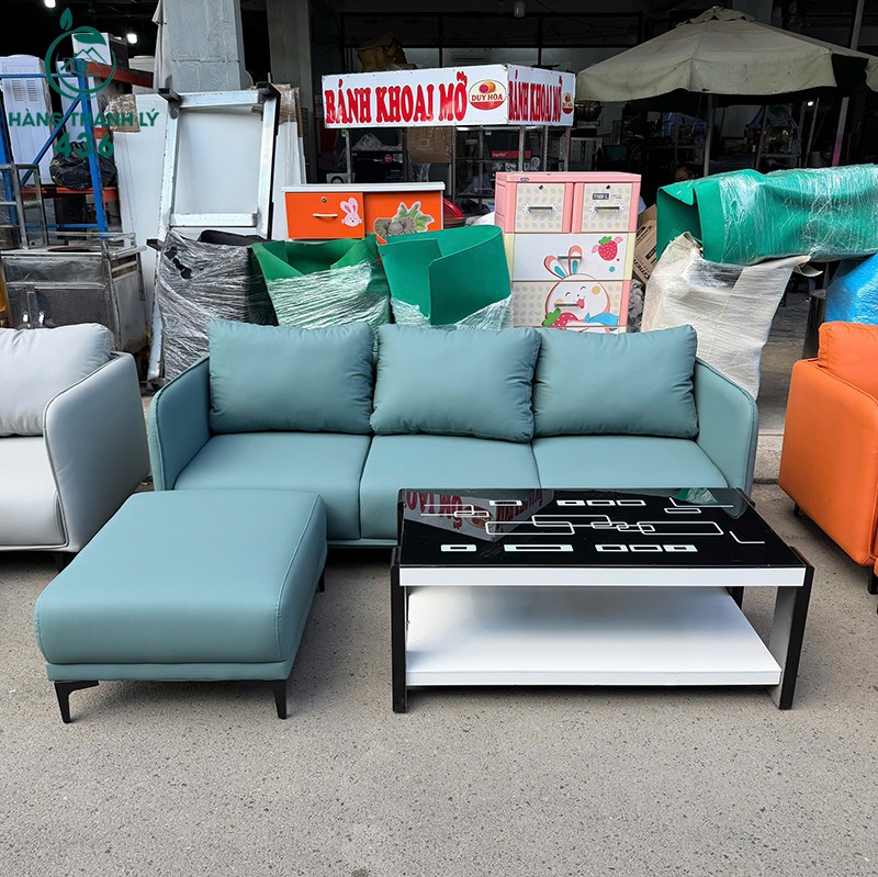 sofa-goc-boc-da-co-3-goi-tua-lung-moi-99-nhieu-mau-9 Sofa Góc L Bọc Da Có 3 Gối Tựa Lưng Mới 99% (Nhiều Mẫu)  