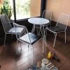 Bàn Ghế Cafe Dây Sắt Lót Nệm 99%