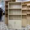 Tủ Hồ Sơ Gỗ Vân Vàng 3 Ngăn Kệ 2 Cánh 80cm Mới 99%